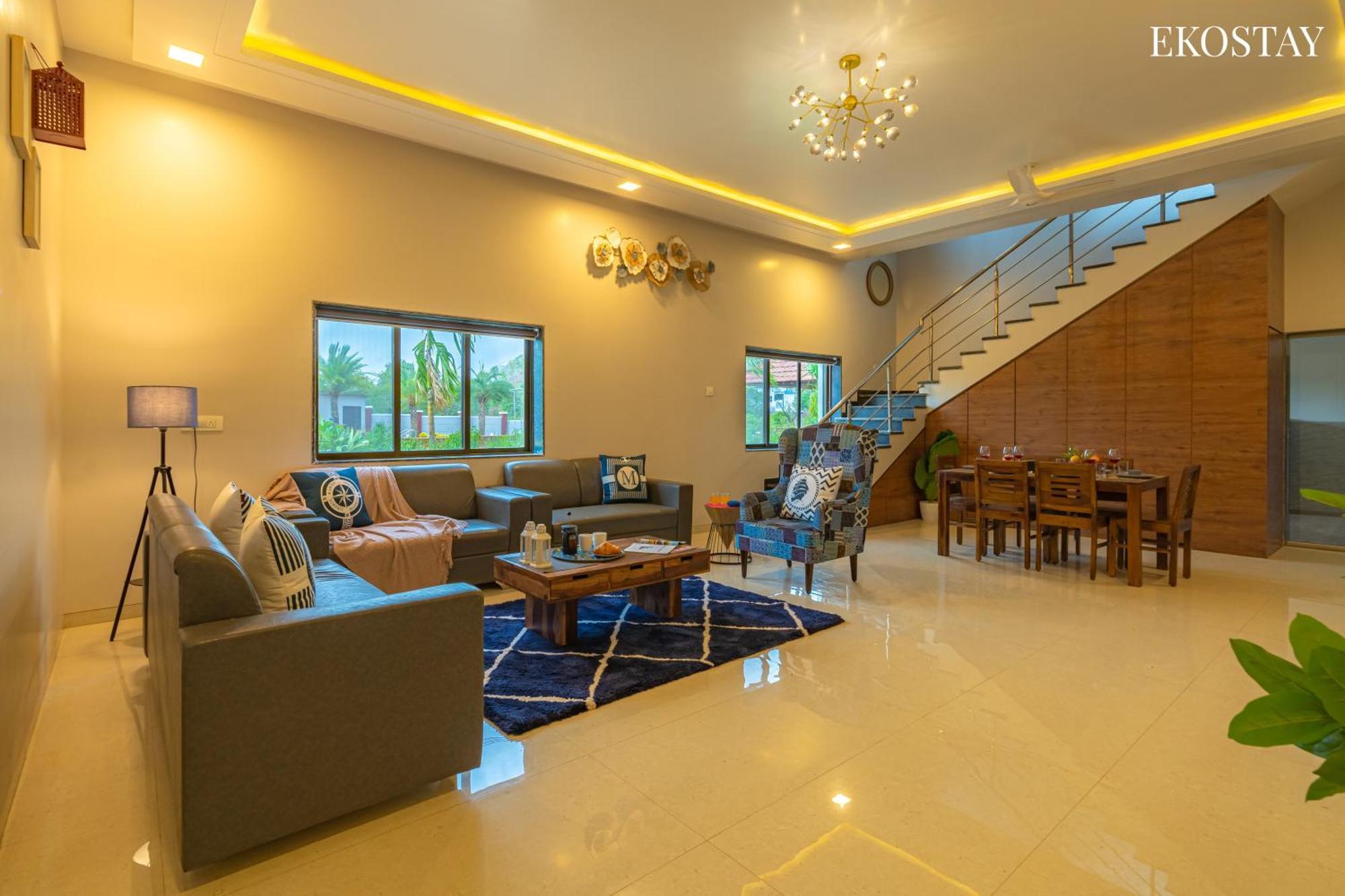 Ekostay Gold Palm Estate I Cricket Turf I Rain Dance I 2 Acre Property 卡尔贾特 外观 照片